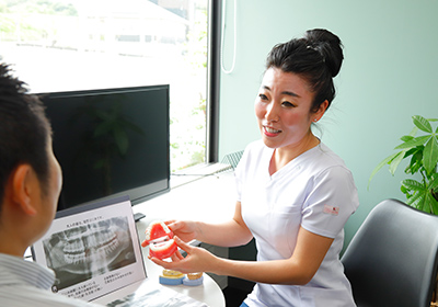 患者様一人ひとりと十分なカウンセリング
