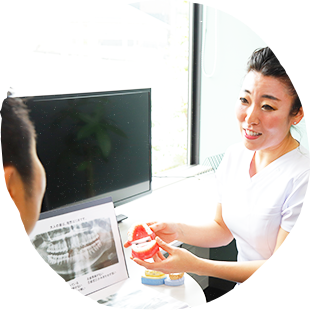 患者様一人ひとりと十分なカウンセリング